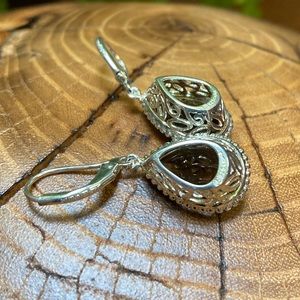 Sterling Silver and Smokey Quartz Earrings